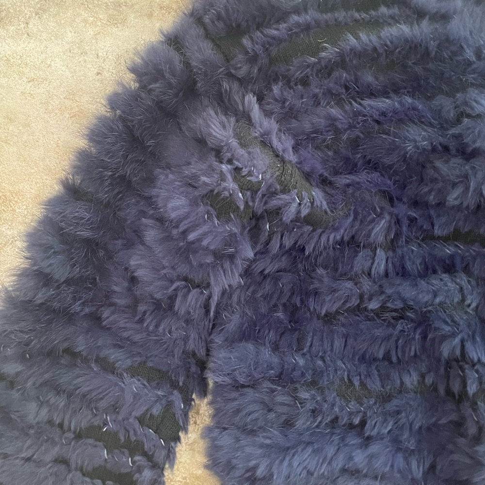 Sandro Rabbit Fur Knit Jacket - Picture 4 of 8